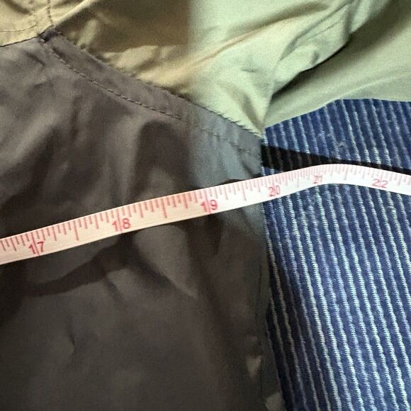 Columbia Youth L 14 15 Jacket Hooded Fleece Lined Green Gray Full Zip Outdoor - Picture 5 of 7